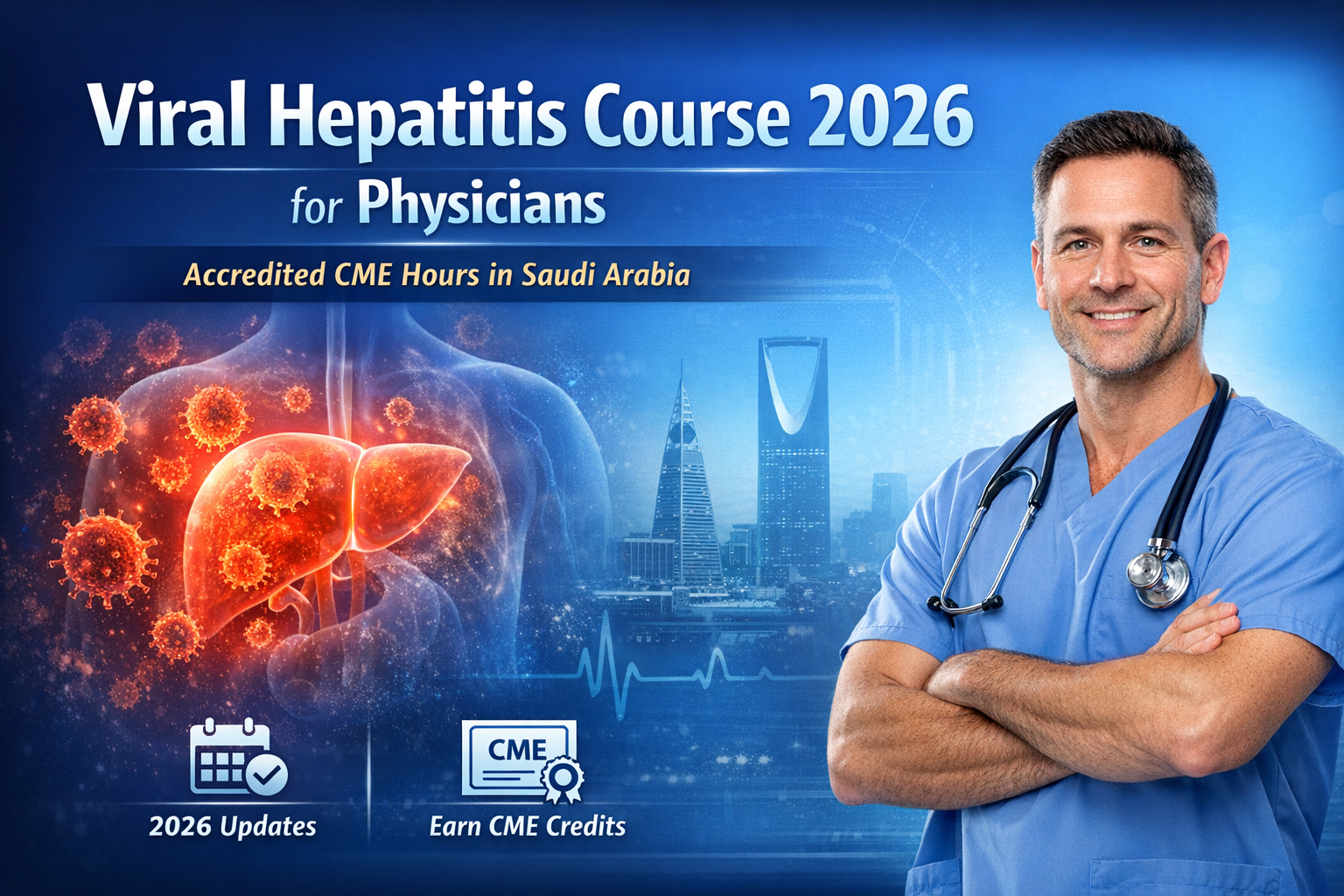 Viral Hepatitis Course 2026 for Physicians | Accredited CME Hours in Saudi Arabia